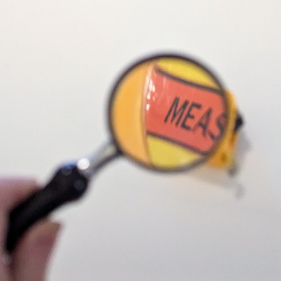 Vintage Magnifying Glass Round Handheld Black Wood & Trim Desk Map Book Reader - Picture 2 of 9